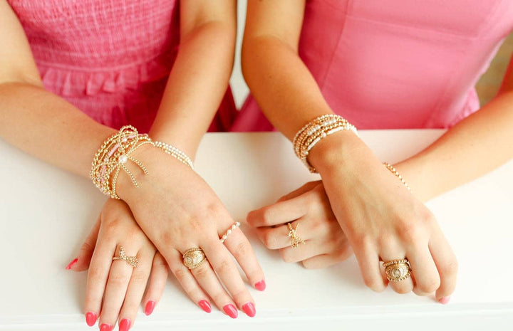 Pink Luster Pearl Bracelet
