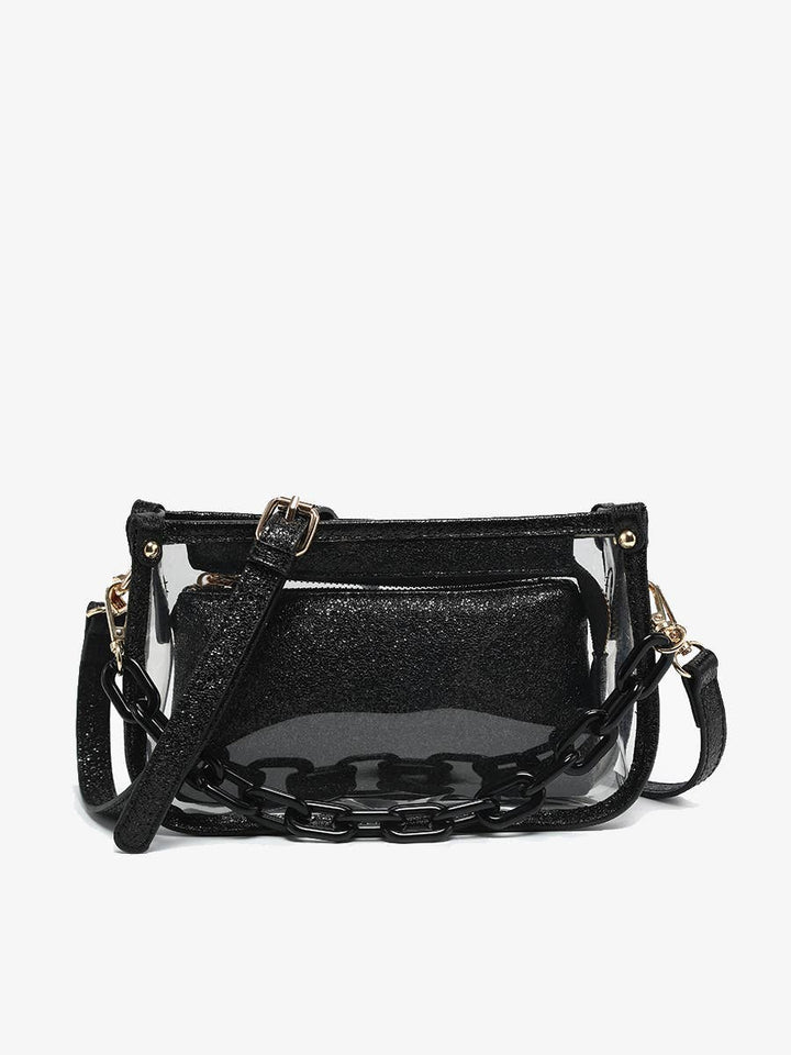 Jessica Clear Crossbody Bag – Chain Strap