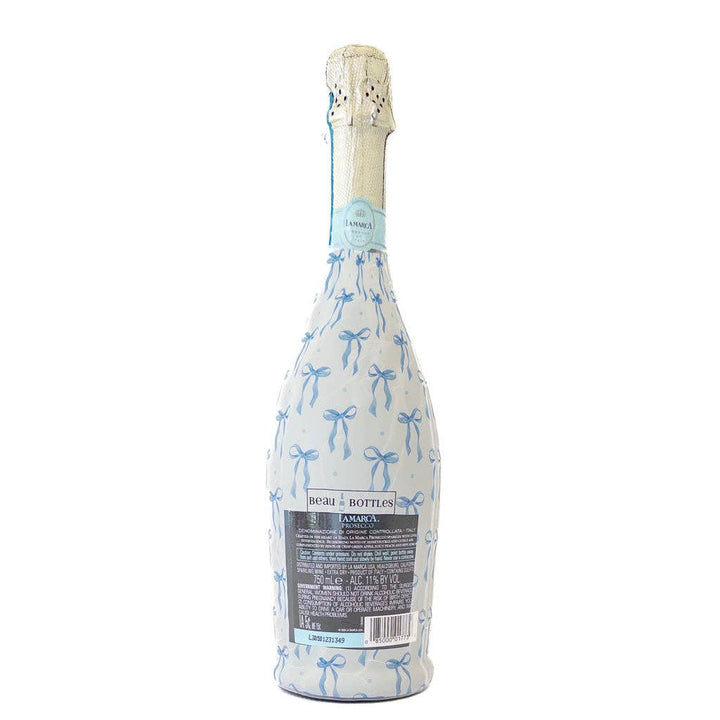 Beau Bottles Grandmillenial Blue Bows - Prosecco Collection