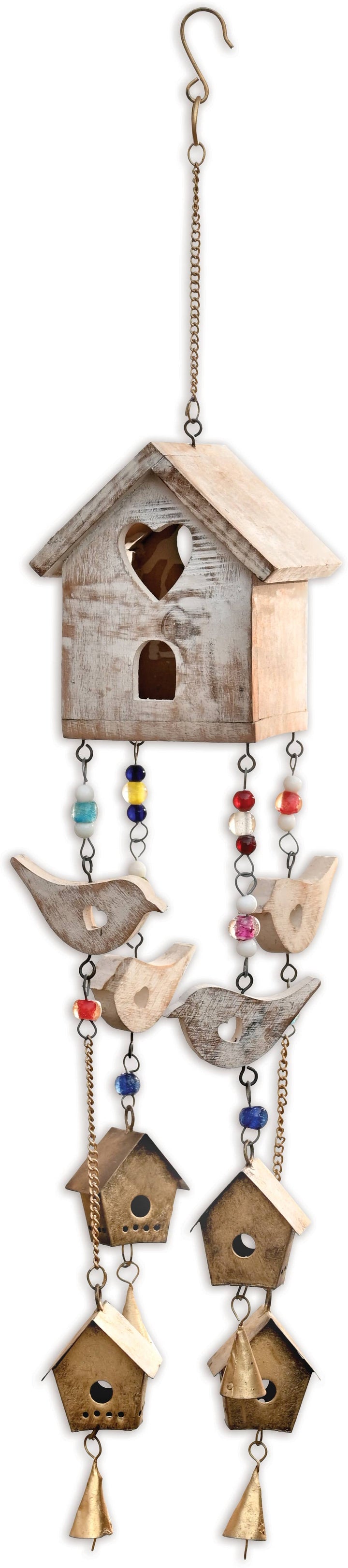 White birdhouse Chime