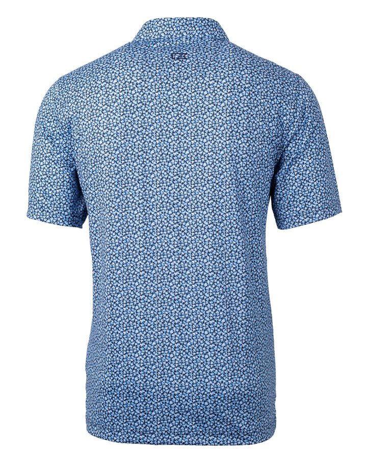 Cutter & Buck Pike Magnolia Print Stretch Men's Polo